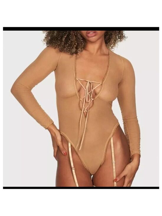 Frederick's of Hollywood Other - Women's Frederick's of Hollywood Bodysuit Size S Tan